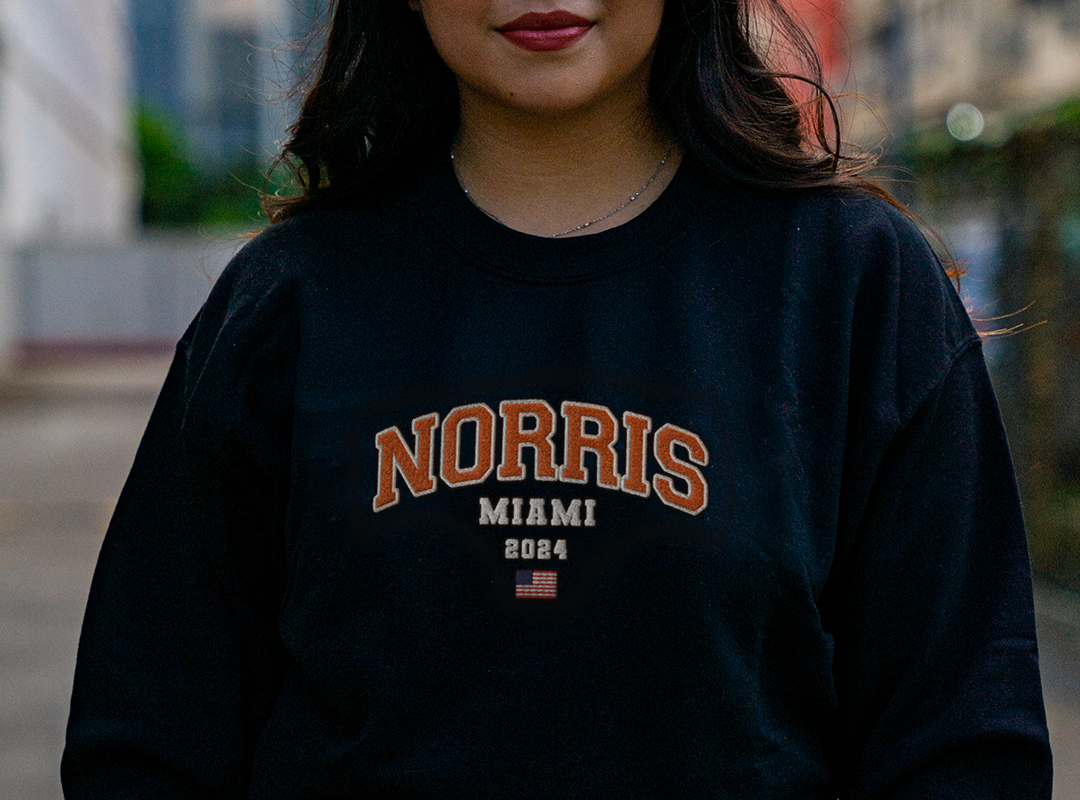 Lando Norris - MIAMI 2024 | Varsity Sweatshirt