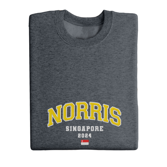 Lando Norris - SINGAPORE 2024 | Varsity Sweatshirt