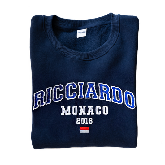 Daniel Ricciardo - MONACO 2018 | Varsity Sweatshirt