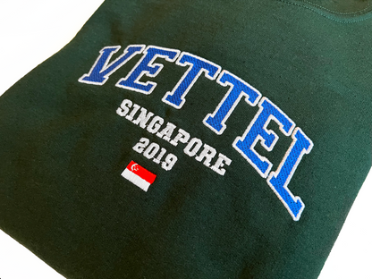 Sebastian Vettel - SINGAPORE 2019 | Varsity Sweatshirt